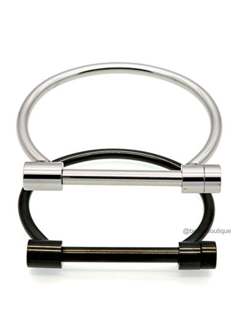 Stainless Steel Cuff Bangle Bracelet Set Screw Design Unisex